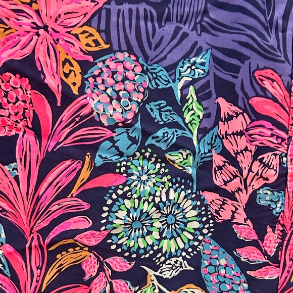 Lilly Pulitzer Bal Harbour Palazzo Pants. Size S in Aegean Navy  Calypo Coast - Picture 5 of 7